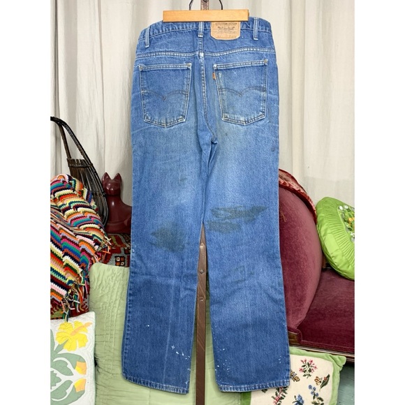 VTG Levi's 517 Orange Tab Jeans - Picture 2 of 11